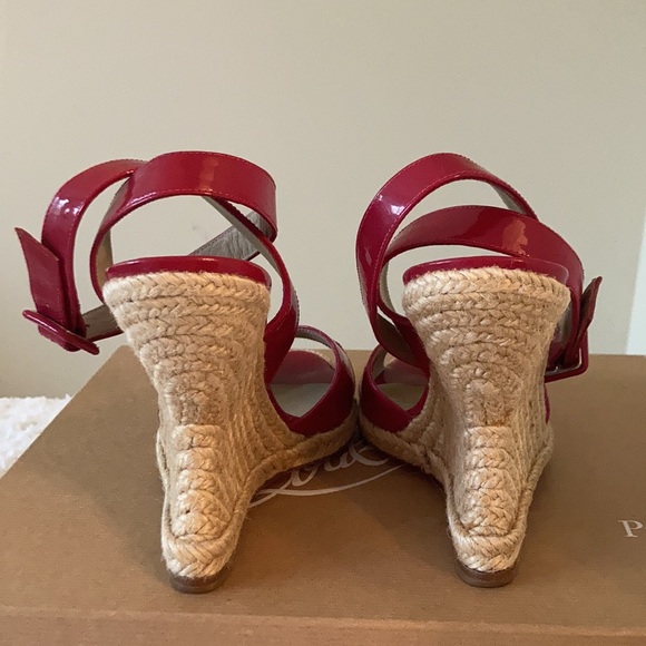 Christian Louboutin Espadrilles dark pink size 37 - Picture 3 of 7